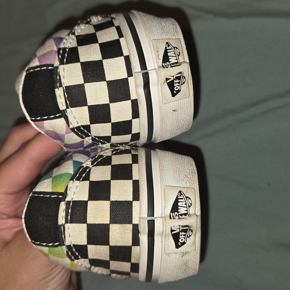 Vans Kids Colorful Checkered Sneakers - Picture 4 of 5